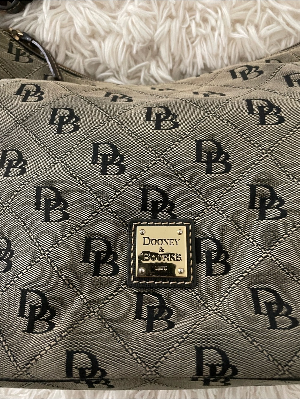 Dooney & Bourke Medium East/West Slouch Monogram - Picture 3 of 5